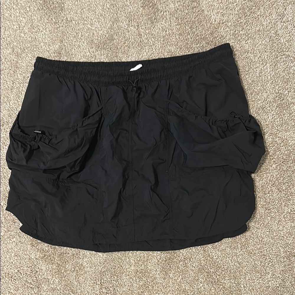 Anthropologie Black Bubble Mini Skirt